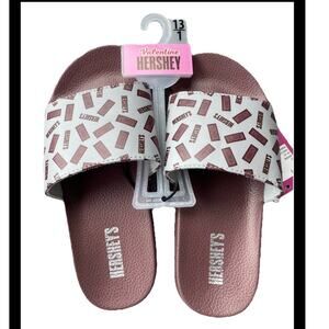 Hershey's Chocolate Girls Slides- Size 13/1 NWT Casual Valentine's Day